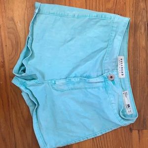 Pacsun (Bullhead denim co.) teal hot shorts